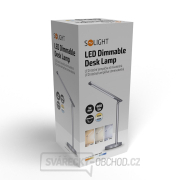 Solight LED stolní lampička, 7W, stmívatelná, změna chromatičnosti, stříbrná barva náhled