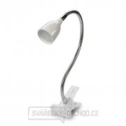 Solight LED stolní lampička, 2.5W, 3000K, clip, bílá barva Náhled