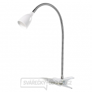 Solight LED stolní lampička, 2.5W, 3000K, clip, bílá barva gallery main image