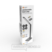 Solight LED stmívatelná lampička s bezdrátovým nabíjením, 10W, změna chromatičnosti, šedá náhled