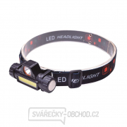 Solight LED čelová nabíjecí svítilna, 3W + COB,150 + 120lm, Li-ion, USB gallery main image