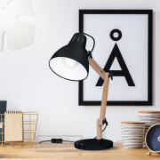 Solight stolní lampa Falun, E27, černá náhled