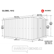 domek GLOBEL 1012 ANTRACIT se střešním oknem Náhled