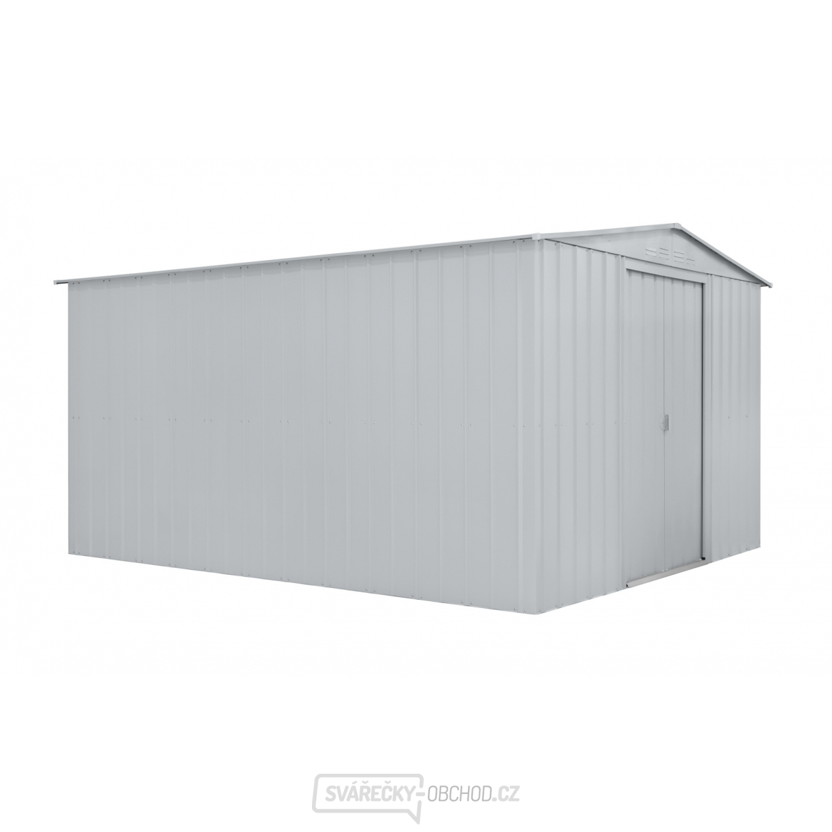 domek GLOBEL 1012 STŘÍBRNÝ se střešním oknem