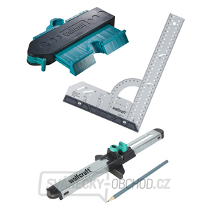WOLFCRAFT - sada pro přesnou montáž  – úhelník, obrys.šablona,… WOLFCRAFT - sada pro přesnou montáž  – úhelník, obrys.šablona,… gallery main image