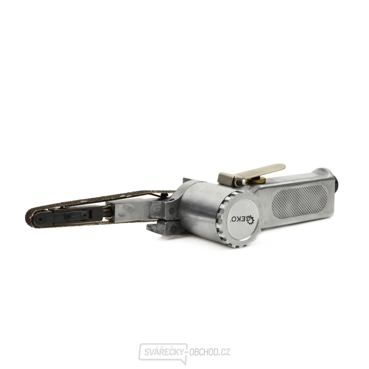 Pneumatická pásová bruska, úzký pás 10x330 mm