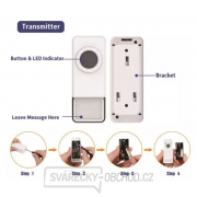 Zvonek bezdrátový Geti GWD 307W na baterie Zvonek bezdrátový Geti GWD 307W na baterie náhled