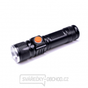Solight LED kapesní nabíjecí svítilna, 3W, 200lm, USB, Li-ion gallery main image
