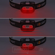 Solight čelová LED svítilna, 3W + červené světlo, 3x AAA Náhled