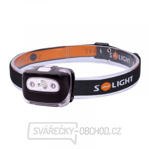 Solight čelová LED svítilna, 3W + červené světlo, 3x AAA