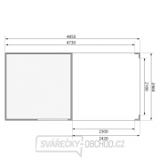 Dřevěný domek KARIBU QUBIC 1 + přístavek 226 cm (79847) natur Náhled