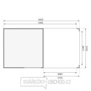 Dřevěný domek KARIBU QUBIC 2 + přístavek 266 cm (88528) natur Náhled