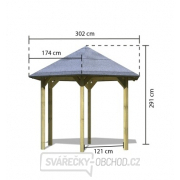 Zahradní altán KARIBU MADRID 28242 Náhled