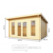Dřevěný domek KARIBU STAVANGER 2 (82877) natur Náhled