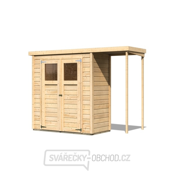 dřevěný domek KARIBU DEVIN (23486) natur