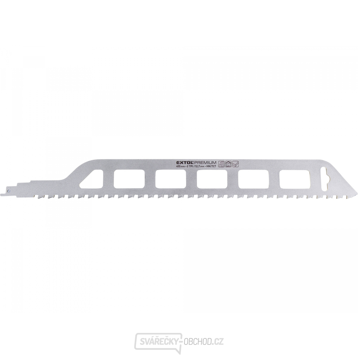 Plátek do pily ocasky s SK zuby, 455x50x1,5mm