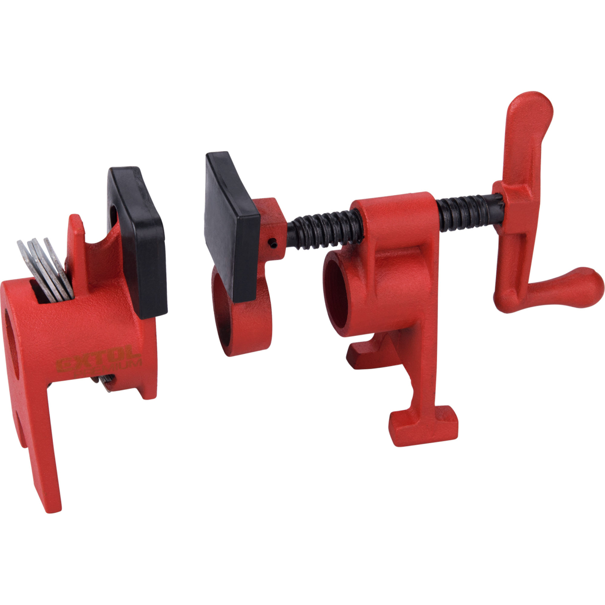 Levně EXTOL PREMIUM svěrka trubková nastavitelná, fixace na pevném konci pomocí trubky s vnějším závitem DN 20 - 3/4" -26,9mm 8815403