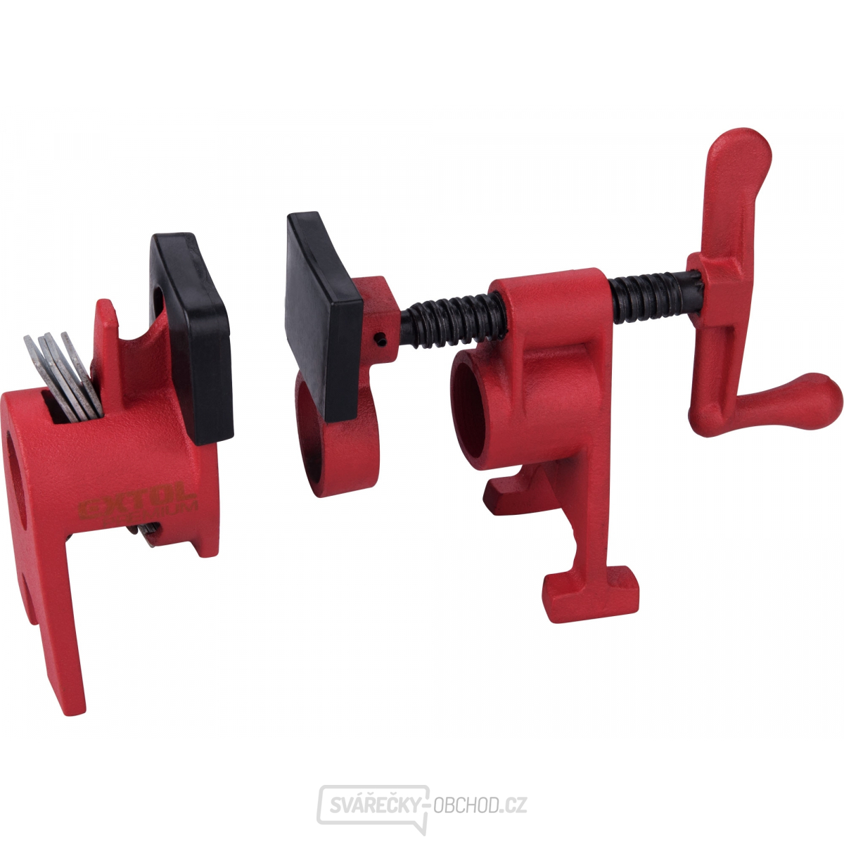 svěrka trubková nastavitelná, fixace na pevném konci pomocí trubky s vnějším závitem DN 20 - 3/4" -26,9mm