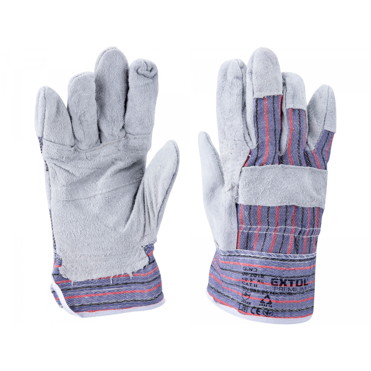 EXTOL PREMIUM Rukavice kožené s vyztuženou dlaní, velikost 10"-10,5" 9965