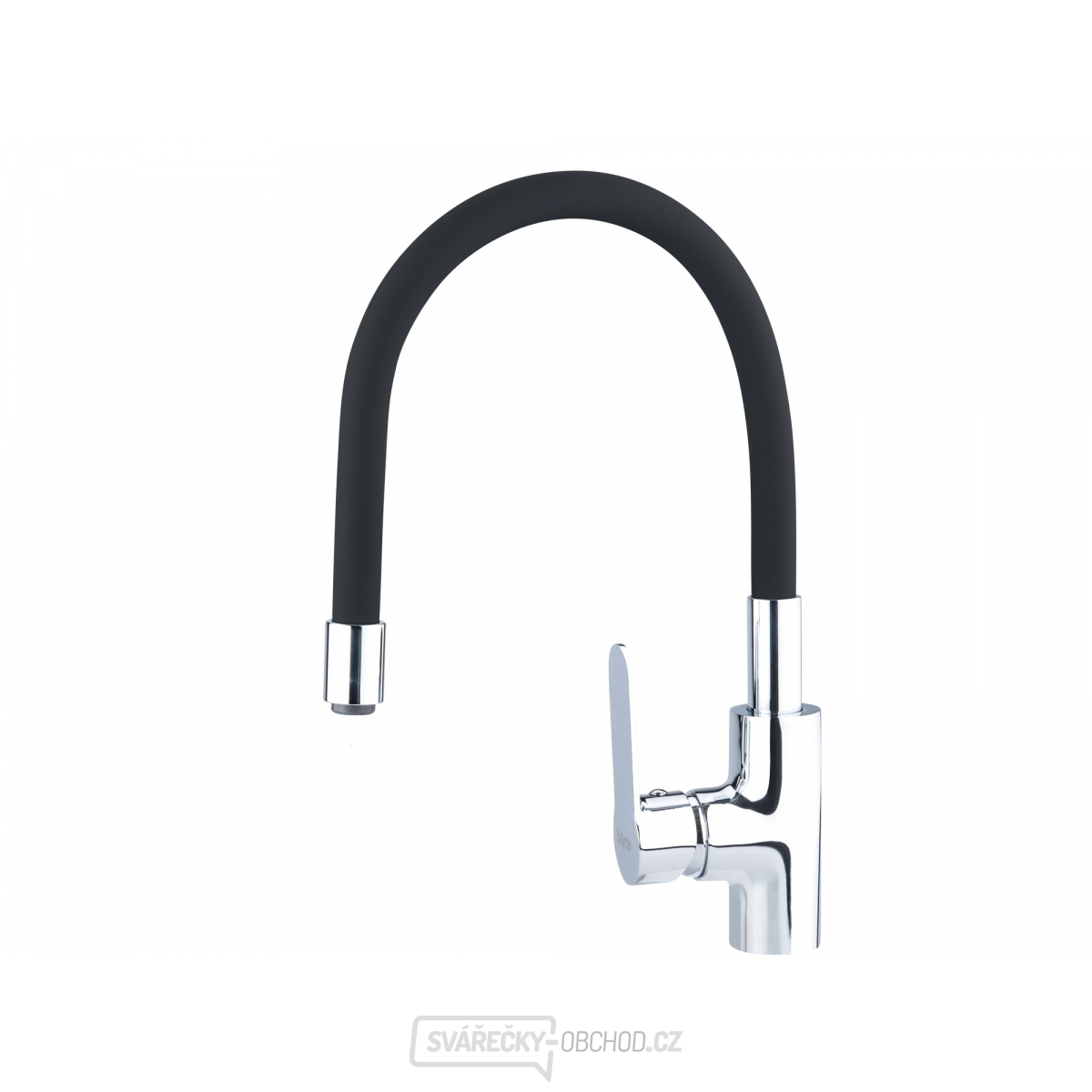 Baterie umyvadlová, stojánková s flexibilním ramínkem, 35mm, černá