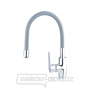 Baterie umyvadlová, stojánková s flexibilním ramínkem, 35mm, šedá Baterie umyvadlová, stojánková s flexibilním ramínkem, 35mm, šedá gallery main image