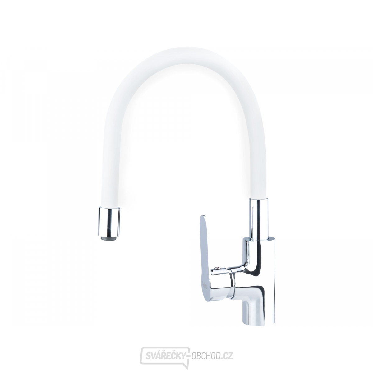 Baterie umyvadlová, stojánková s flexibilním ramínkem, 35mm, bílá