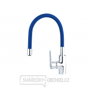 Baterie umyvadlová, stojánková s flexibilním ramínkem, 35mm, modrá Baterie umyvadlová, stojánková s flexibilním ramínkem, 35mm, modrá gallery main image