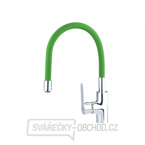 Baterie umyvadlová, stojánková s flexibilním ramínkem, 35mm, zelená Baterie umyvadlová, stojánková s flexibilním ramínkem, 35mm, zelená gallery main image