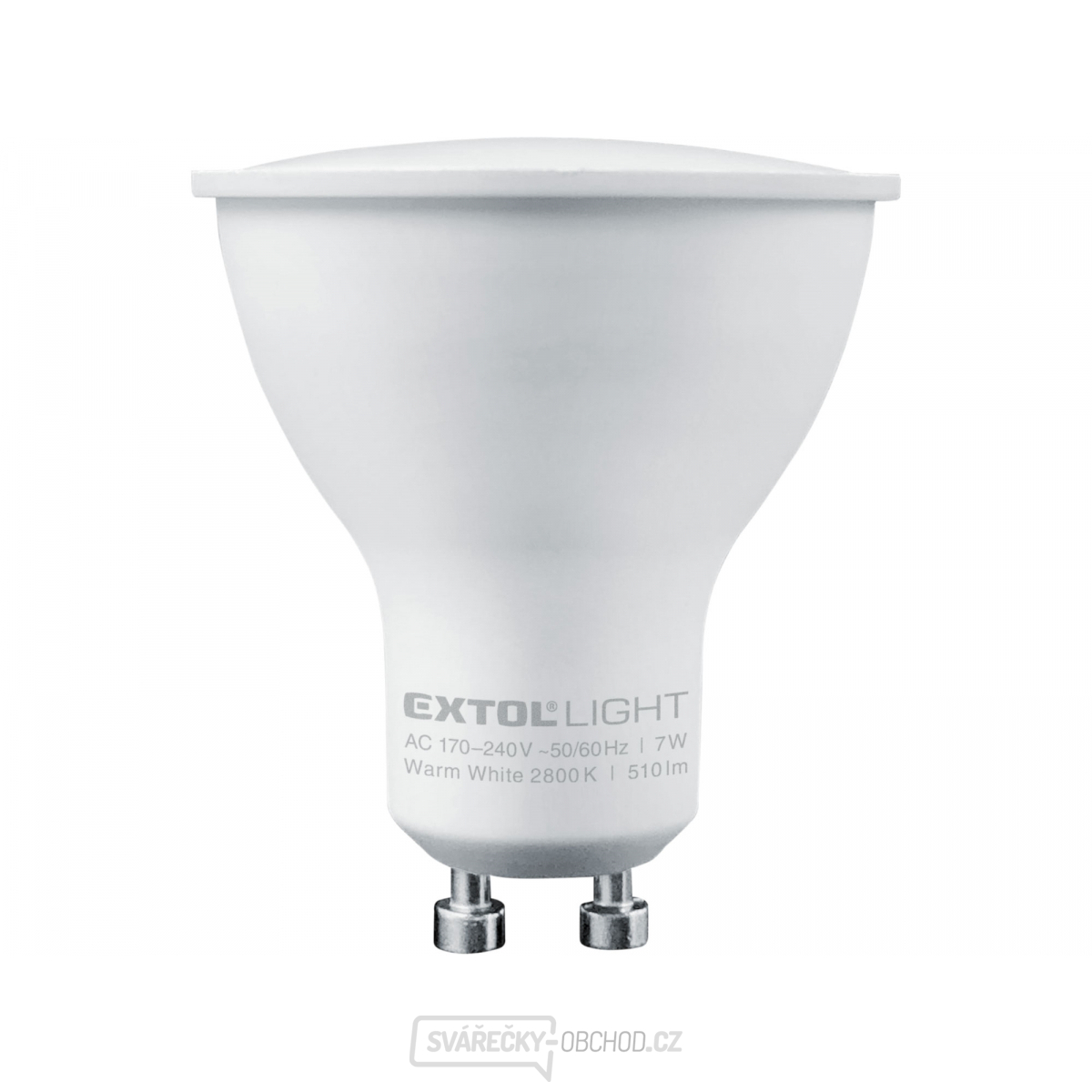 žárovka LED reflektorová, 7W, 510lm, GU10, teplá bílá žárovka LED reflektorová, 7W, 510lm, GU10, teplá bílá gallery main image