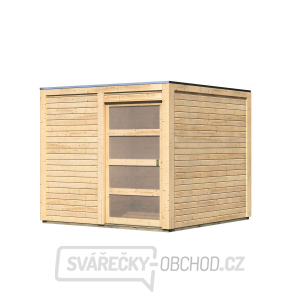 Dřevěný domek KARIBU QUBIC 1 (79845) natur