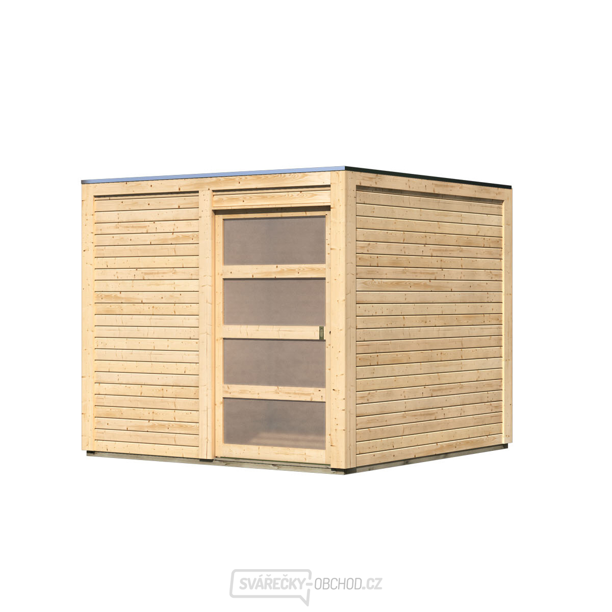 Dřevěný domek KARIBU QUBIC 2 (88527) natur
