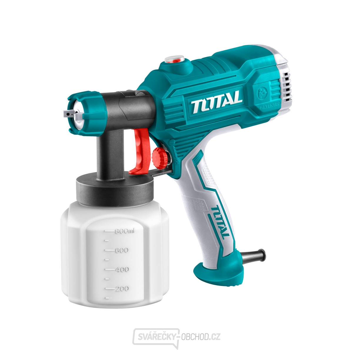 Stříkací pistole na barvu TOTAL, 450W, industrial