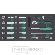 Dílenský montážní vozík vybavený, 175 ks nářadí - JONNESWAY Super náhled