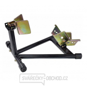 Stojan na motorku převozní a parkovací, uchycení předního kola, pro pneu 12