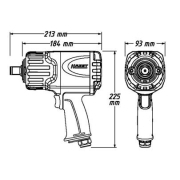 Pneumatický rázový utahovák HAZET 9013TT Náhled