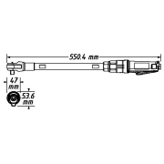 Pneumatická ráčna extra dlouhá HAZET 9022P-XLG Náhled