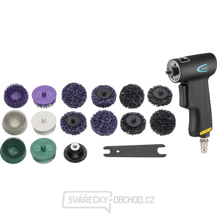 Pneumatická bruska se sadou kartáčů HAZET 9033-11/17