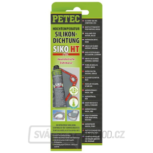 PETEC 97880 Silikonová těsnicí hmota, červená