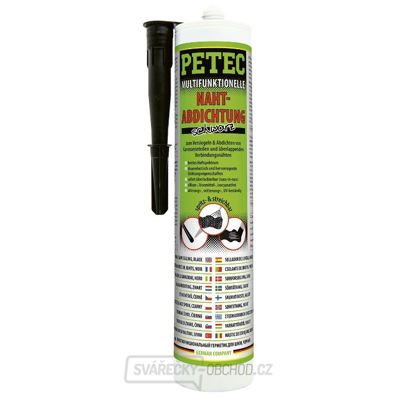 PETEC 94231 Těsnící hmota na sváry, černá