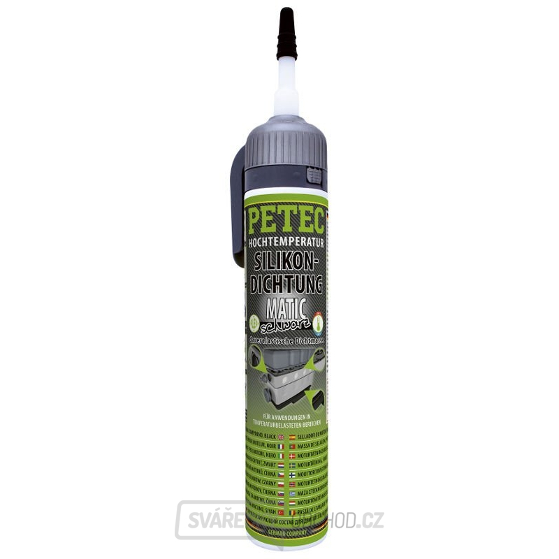 PETEC 97720 Silikonová těsnicí hmota, černá
