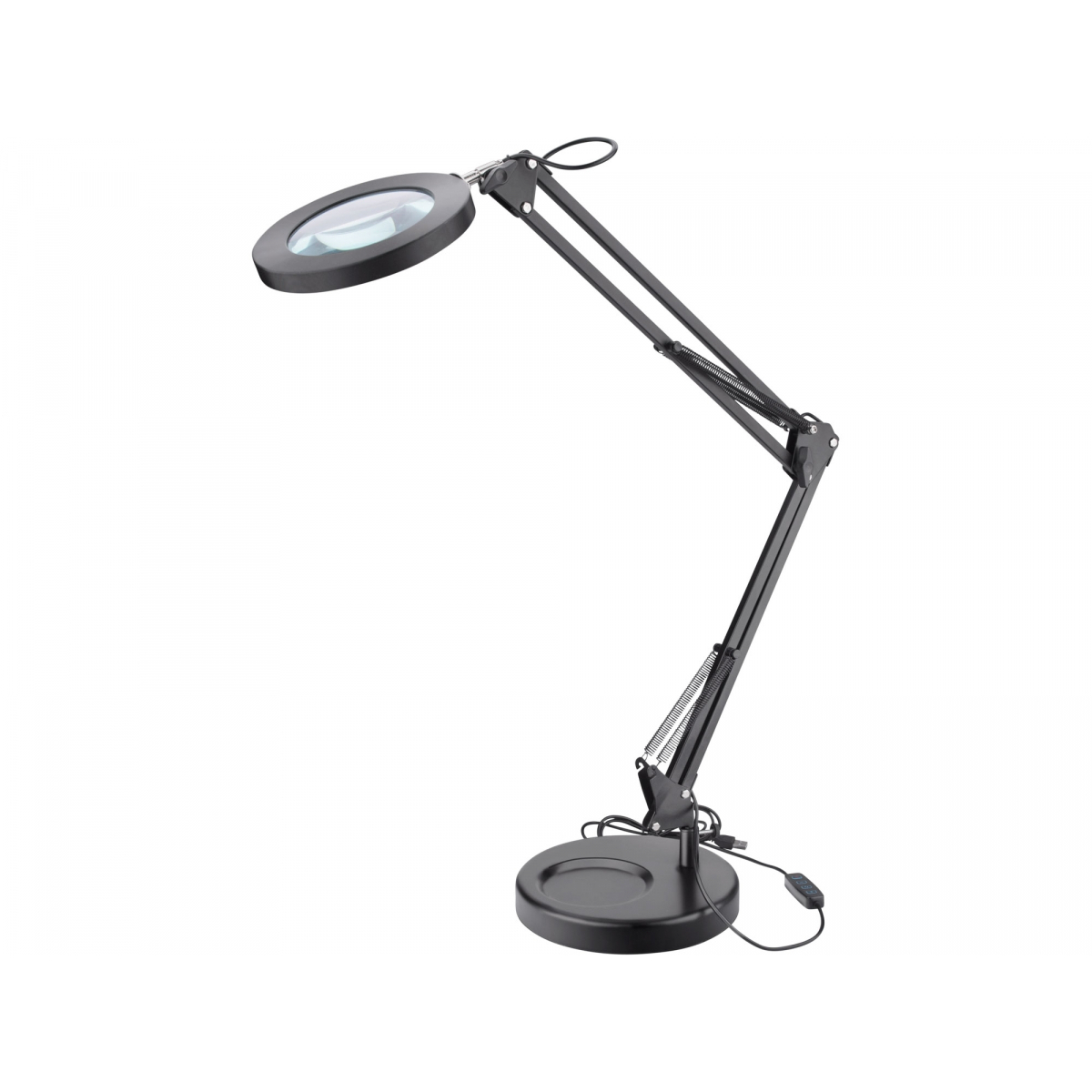 EXTOL LIGHT Lampa stolní s lupou, USB napájení, 1300lm, 3 barvy světla, 5x zvětšení