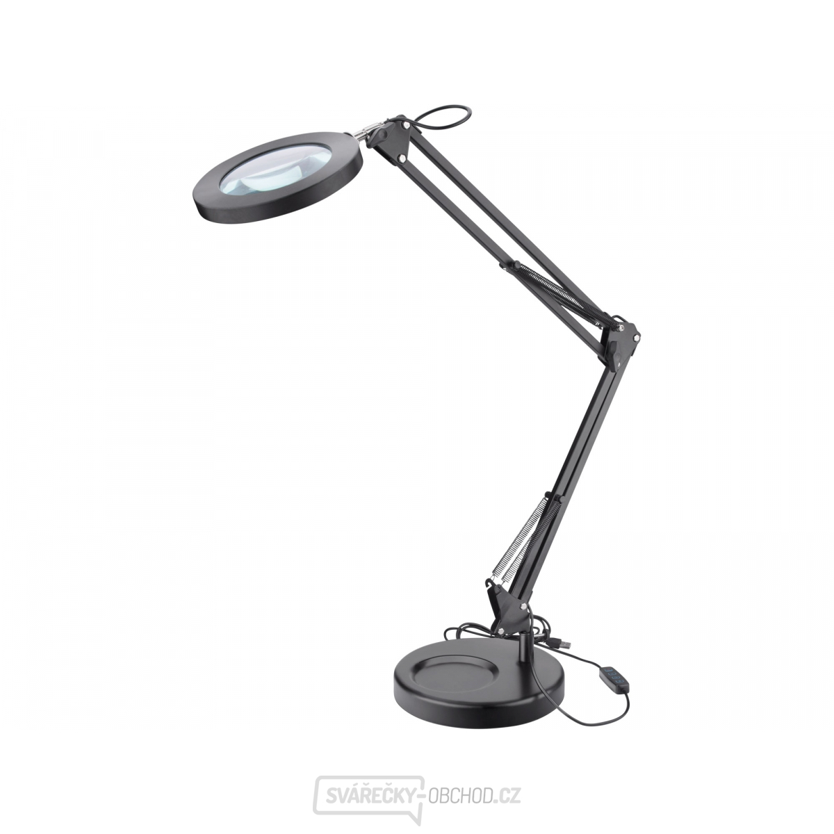 lampa stolní s lupou, USB napájení, 1300lm, 3 barvy světla, 5x zvětšení