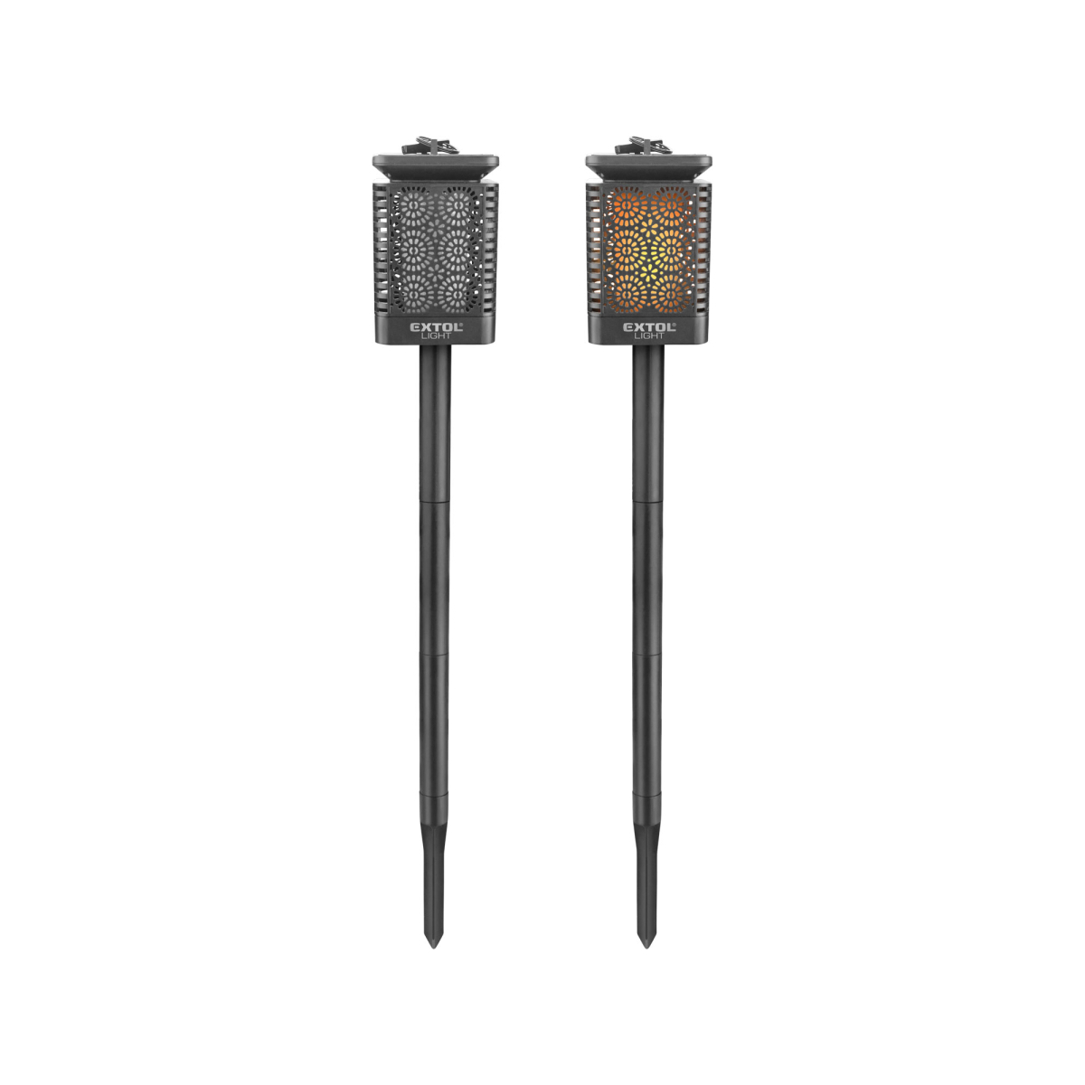 Pochodeň LED s plamenem, solární nabíjení, 12x LED Náhled