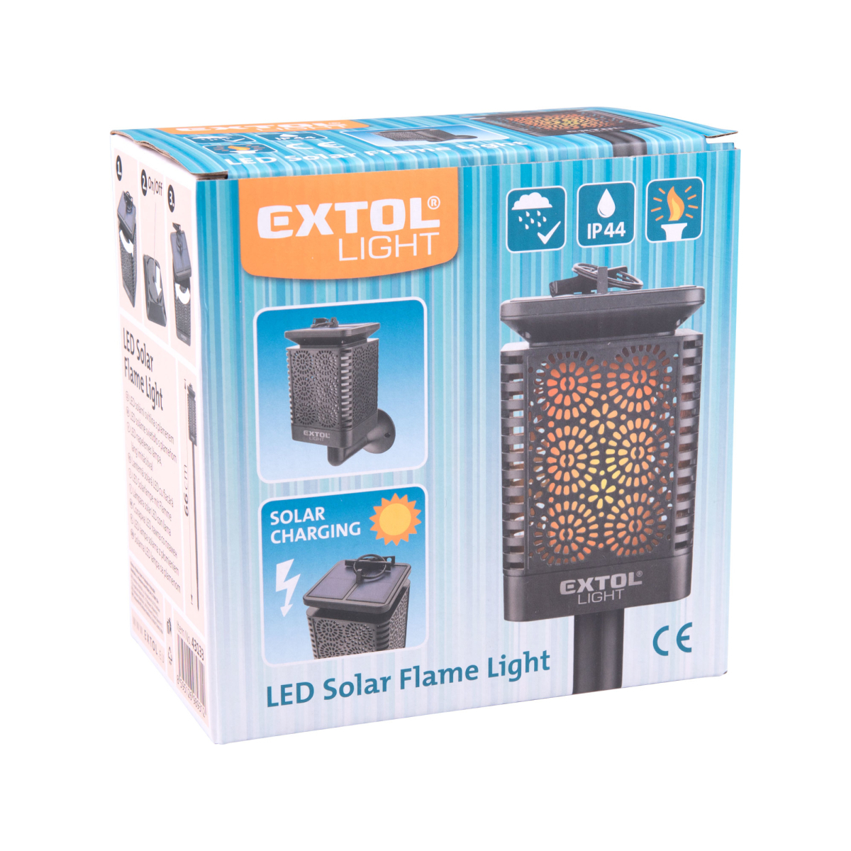 Pochodeň LED s plamenem, solární nabíjení, 12x LED Náhled