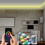 Solight Wifi Smart LED světelný pás, RGB, 5m, sada s adaptérem a dálkovým ovladačem Náhled