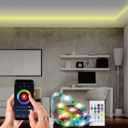 Solight Wifi Smart LED světelný pás, RGB, 5m, sada s adaptérem a dálkovým ovladačem Náhled