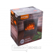 Krb elektrický s plápolajícím ohněm LED a topením, 1800W Krb elektrický s plápolajícím ohněm LED a topením, 1800W náhled