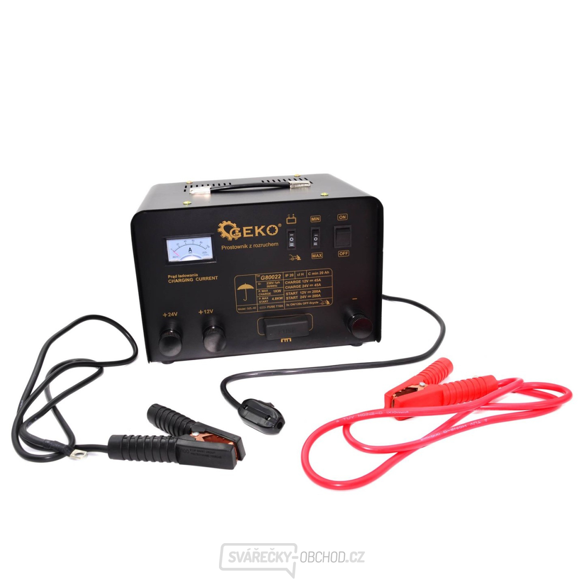 Nabíječka autobaterií a startovací zdroj 12/24V, 200A CLASS 200