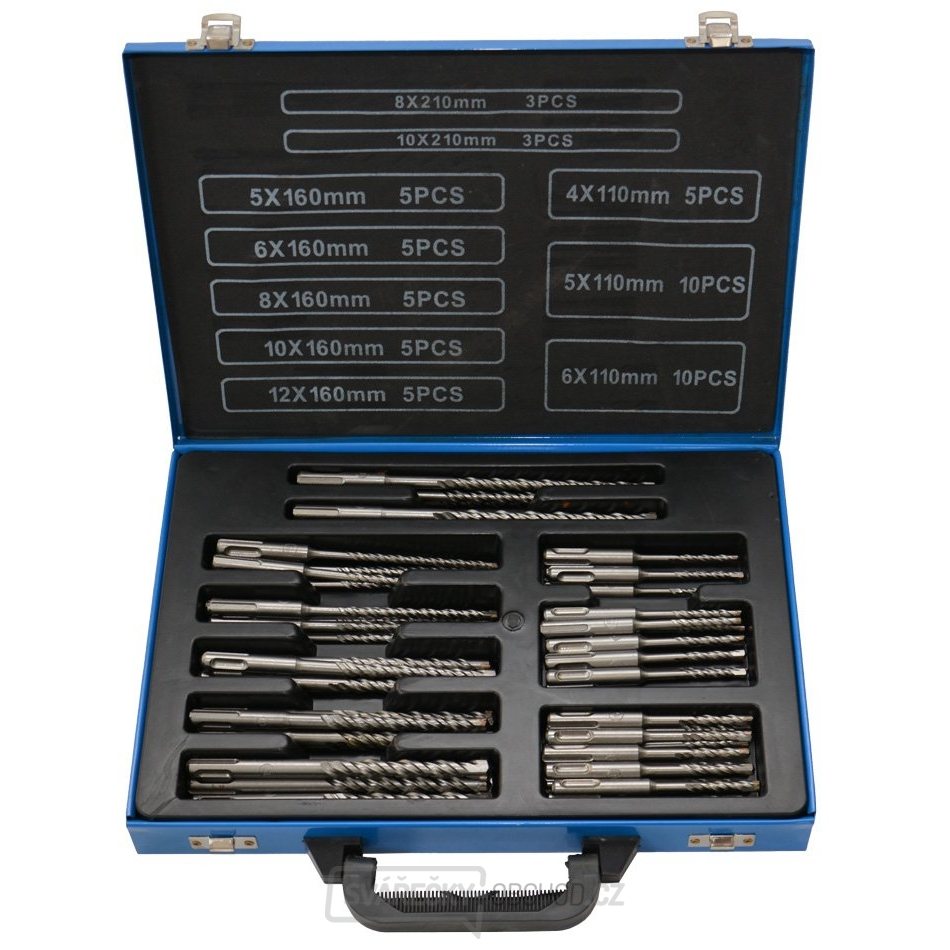 Sada dvoubřitých vrtáků SDS-plus JL-S52