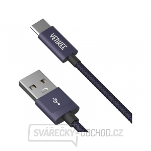 Kabel YENKEE YCU 301 BE USB A 2.0/USB C 1m fialový